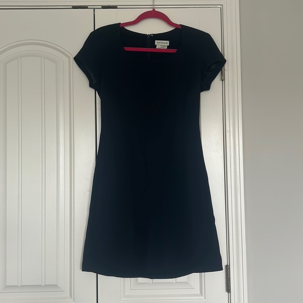 Ann Taylor Navy Dress with lining